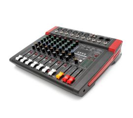 SINEXTESIS Mixer 6 canali, multieffetto DSP, interfaccia USB, lettore Mp3, Bluetooth