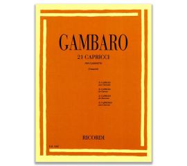 21 CAPRICCI PER CLARINETTO - GAMBARO