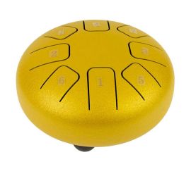 STEEL TONGUE DRUM 6 POLLICI ORO