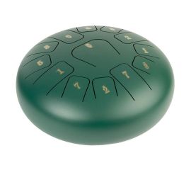 STEEL TONGUE DRUM 12 POLLICI VERDE