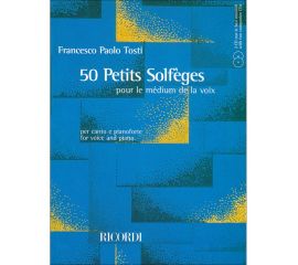 50 PETITS SOLFEGES PER CANTO E PIANOFORTE - TOSTI