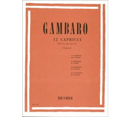 12 CAPRICCI PER CLARINETTO - GAMBARO