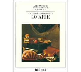 ARIE ANTICHE COLLEZIONE COMPLETA VOLUME III 40 ARIE - PARISOTTI