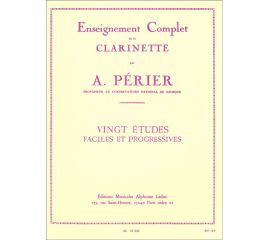 20 ETUDES FACILES ET PROGRESSIVES - PERIER