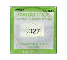 CORDA PER CHITARRA FOLK PHOSPHOR BRONZE 027SOL GALLISTRINGS LUCKY STAR