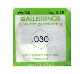 CORDA PER CHITARRA FOLK PHOSPHOR BRONZE 030RE GALLISTRINGS LUCKY STAR