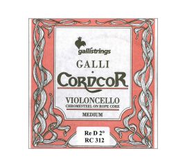 CORDA PER VIOLONCELLO RE D 2 CHROMESTEEL MEDIUM GALLISTRINGS CORDCOR RC312