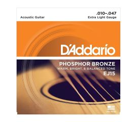 D'ADDARIO EJ15  MUTA CHITARRA ACUSTICA 010-047