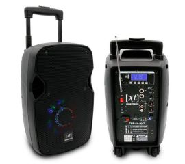 SINEXTESIS Diffusore Trolley 200W Ricaricabile , Display LCD, Player Mp3 (USB/SD), Radio FM, USB, Telecomando, 1 Radiomicrofono, Echo