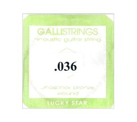 CORDA PER CHITARRA FOLK PHOSPHOR BRONZE 036 LA GALLISTRINGS LUCKY STAR