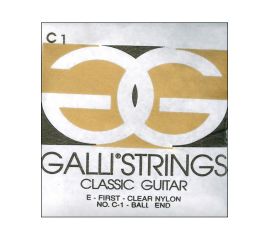 CORDA PER CHITARRA CLASSICA C-1 GALLISTRINGS E-PRIMA CLEAR NYLON