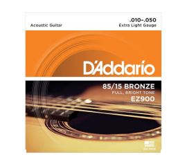 CORDIERA PER CHITARRA ACUSTICA FOLK D'ADDARIO EZ900 EXTRA LIGHT GAUGE 10-50 FUL