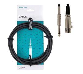 CAVO  XLR FEMMINA JACK MASCHIO 6,3mm - 6 METRI