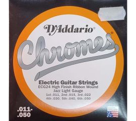 D'addario Chromes ECG24 muta chitarra elettrica jazz-light