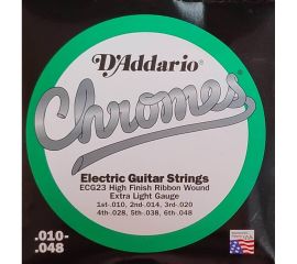 D'addario Chromes ECG23 muta chitarra elettrica jazz-extra light