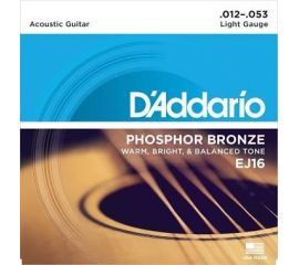 D'ADDARIO EJ16 012-053 MUTA CHITARRA  ACUSTICA