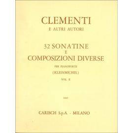 32 SONATINE E COMPOSIZIONI DIVERSE PER PIANOFORTE VOLUME II - CLEMENTI