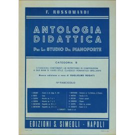 ANTOLOGIA DIDATTICA CATEGORIA B PER PIANOFORTE FASCICOLO 4 - ROSSOMANDI