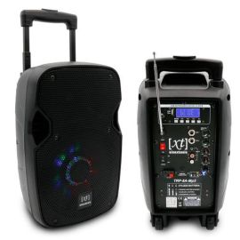 SINEXTESIS Diffusore Trolley 200W Ricaricabile , Display LCD, Player Mp3 (USB/SD), Radio FM, USB, Telecomando, 1 Radiomicrofono, Echo