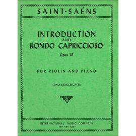 INTRODUCTION AND RONDO CAPRICCIOSO OPUS 28 FOR VIOLIN AND PIANO - SAINT-SAENS