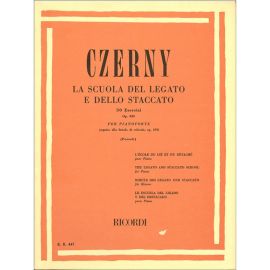 LA SCUOLA DEL LEGATO E DELLO STACCATO 50 ESERCIZI OPUS 335 PER PIANOFORTE - CZER