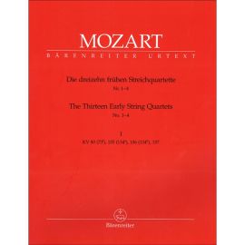 THE THIRTEEN EARLY STRING QUARTETS NUMERO 1_4 VOLUME I KV 80_155_156_157 - MOZAR