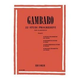 GAMBARO 22 STUDI PROGRESSIVI PER CLARINETTO