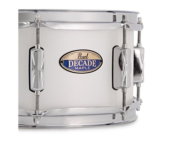 14 "X 5.5 Pearl Decade Maple White Satin Snare Drum, 3 image