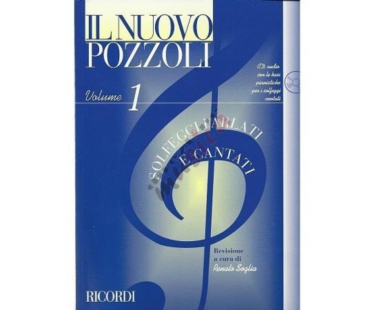 IL NUOVO POZZOLI VOLUME 1 SOLFEGGI PARLATI E CANTATI + CD