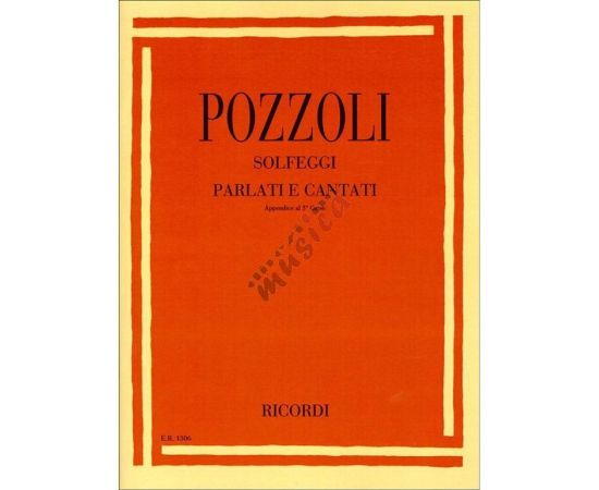 POZZOLI - SOLFEGGI PARLATI E CANTATI APPENDICE AL III CORSO