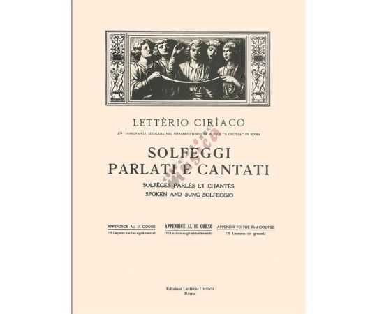 CIRIACO SOLFEGGIO APPENDICE III CORSO