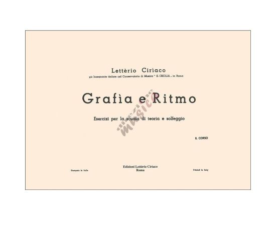 CIRIACO GRAFIA E RITMO II CORSO