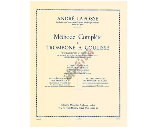 LAFOSSE - METODO COMPLETO TROMBONE COULISSE VOL. 2