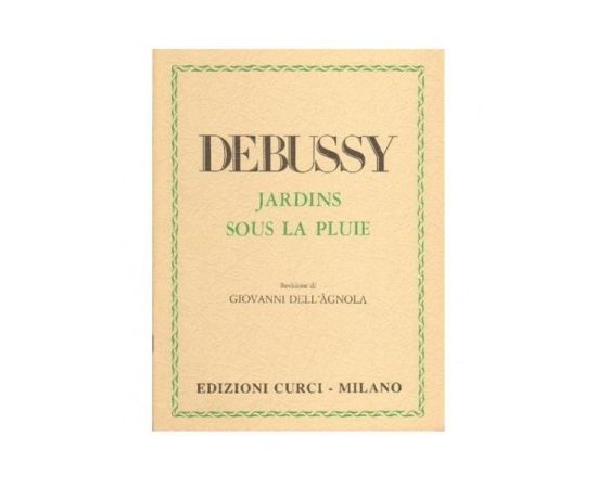 DEBUSSY JARDINS SOUS LA PLUIE PER PIANOFORTE