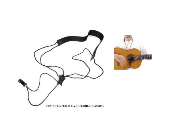 Tracolla / Collare chitarra classica alla buca