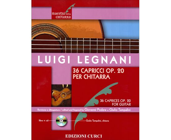 LUIGI LEGNANI 36 CAPRICCI OP. 20 PER CHITARRA