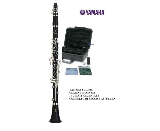 Yamaha YCL 255s clarinetto Sib 17 chiavi argentate