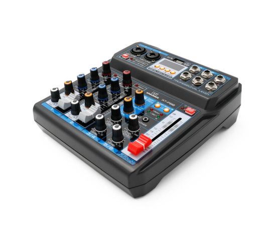 SINEXTESIS Mixer 6 canali, multieffetto DSP, interfaccia USB, lettore Mp3, Bluetooth