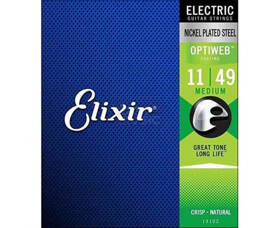 Elixir OPTIWEB 11-49 19102  muta chitarra elettrica 011-049