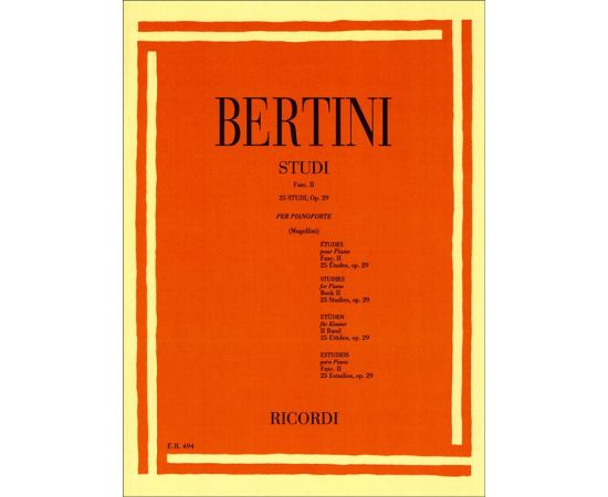 25 STUDI OP.29 FASC.II - ENRICO BERTINI