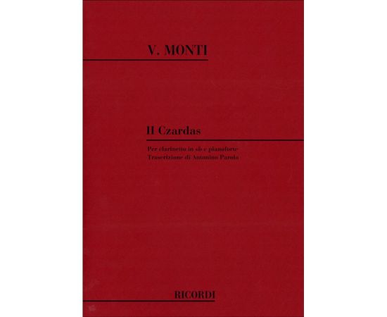 2° CZARDAS PER CLARINETTO E PIANOFORTE - MONTI