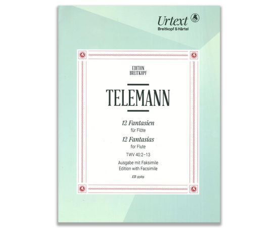 TELEMANN - 12 FANTASIE PER FLAUTO TWV 40:2-13