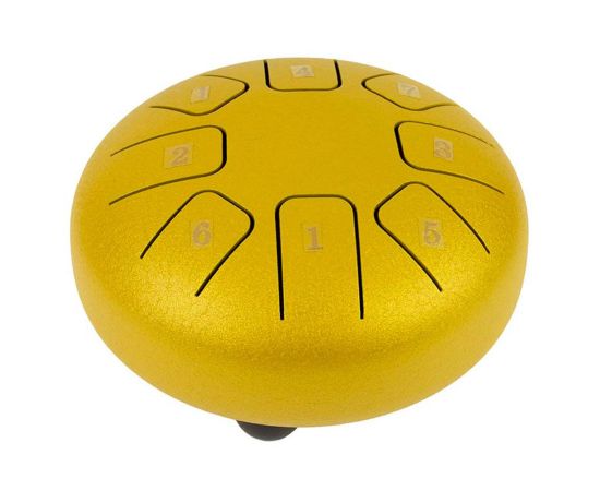 STEEL TONGUE DRUM 6 POLLICI ORO