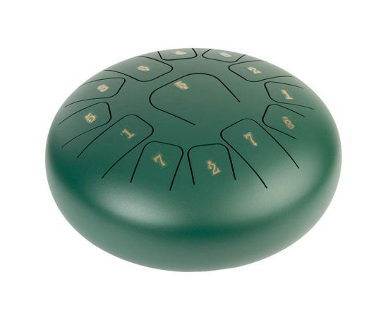 STEEL TONGUE DRUM 12 POLLICI VERDE