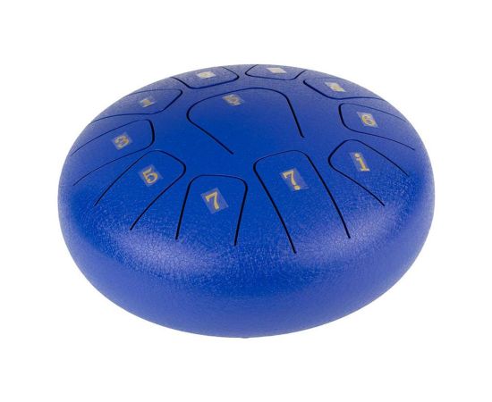 STEEL TONGUE DRUM 10 POLLICI BLU