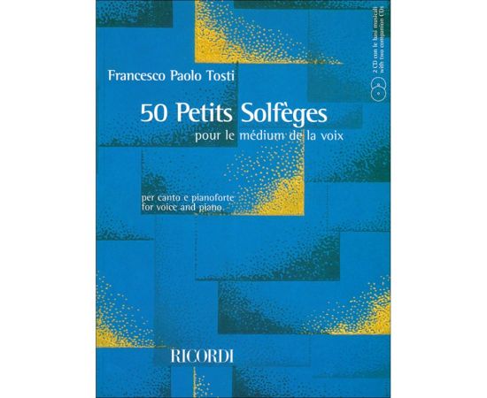 50 PETITS SOLFEGES PER CANTO E PIANOFORTE - TOSTI