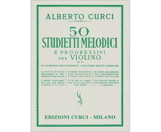 50 STUDIETTI MELODICI OPS 22 - CURCI