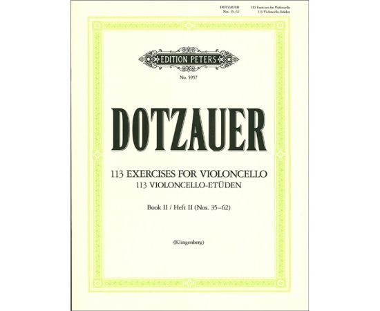 113 VIOLONCELLO-ETUDEN BOOK II - DOTZAUER