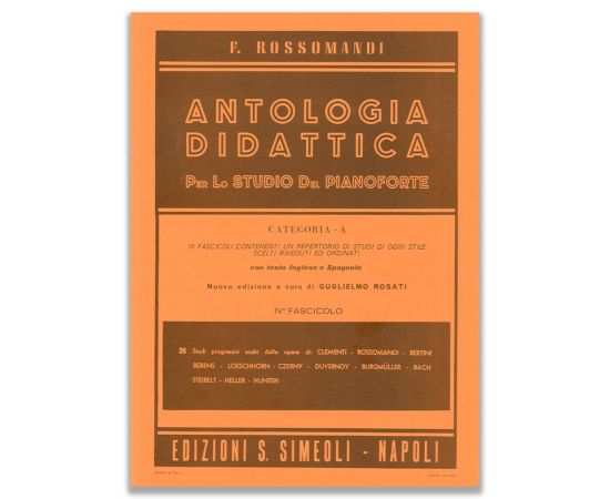 ROSSOMANDI - ANTOLOGIA DIDATTICA CATEGORIA A FASCICOLO 4