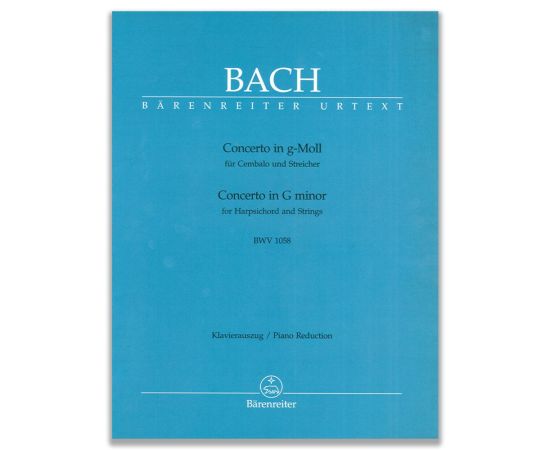 CONCERTO IN G MINOR FOR HARPSICHORD AND STRING BWV 1058 - BACH